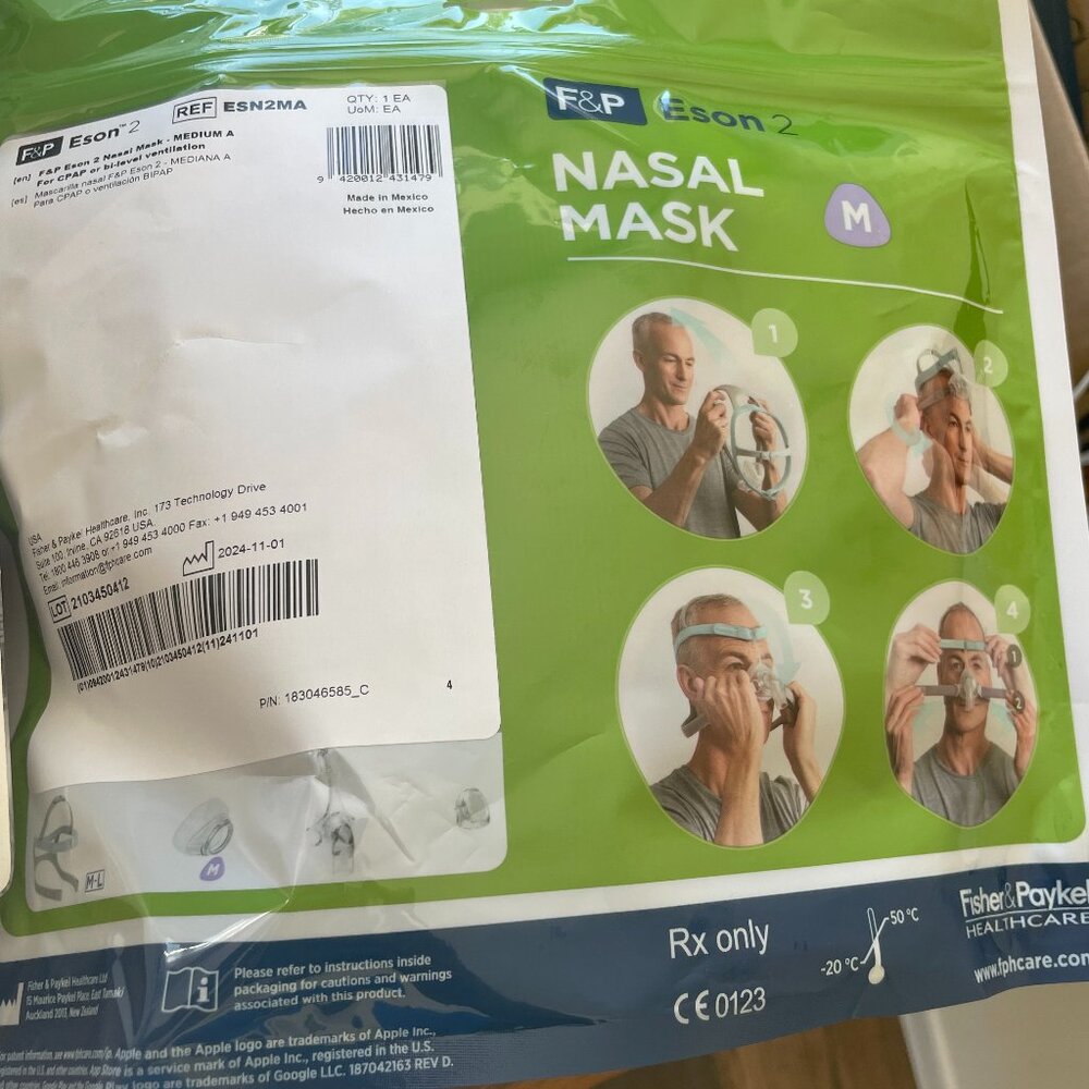Nasal mask size M